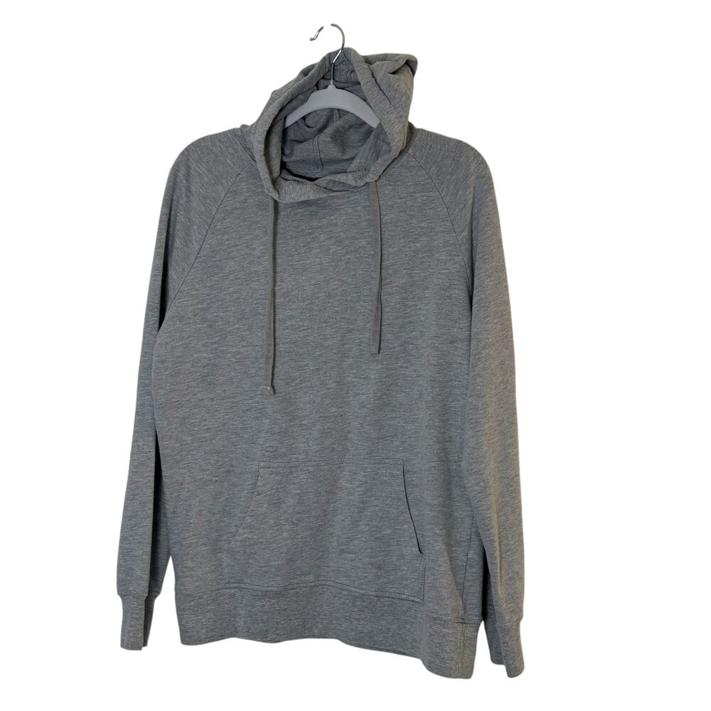 Joe Boxer Men’s Gray Pullover Hoodie Size L Soft Long Sleeve with Pockets EUC